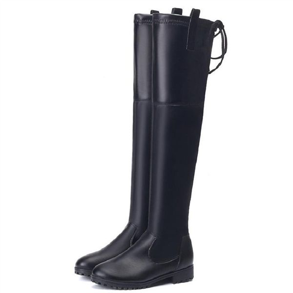 boots autumn and winter 2021 plus velvet warm long tube high knee women's belt pu round head with low heel, Black
boots autumn and winter 2021 plus velvet warm long tube high knee women's belt pu round head with low heel, Black