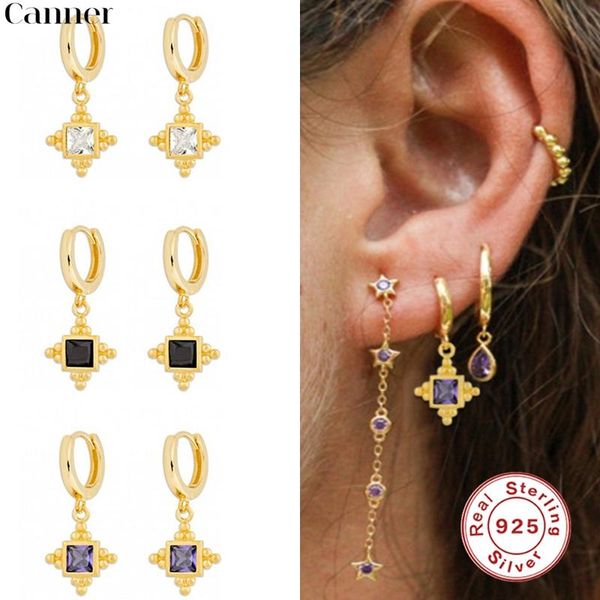 hoop & huggie canner 925 sterling silver gold fine purple pendiente piercing earrings for women fashion luxury cz circle round jewelry, Golden;silver
hoop & huggie canner 925 sterling silver gold fine purple pendiente piercing earrings for women fashion luxury cz circle round jewelry, Golden;silver