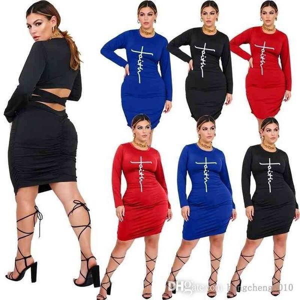 autumn winter women dress designer pleated letters printed long sleeve backless tight dresses party nightclub plus size clothing, Black;gray
autumn winter women dress designer pleated letters printed long sleeve backless tight dresses party nightclub plus size clothing, Black;gray
