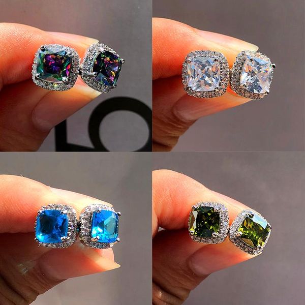 stud cute female crystal zircon stone earrings fashion 925 sterling silver rainbow vintage double for women, Golden;silver
stud cute female crystal zircon stone earrings fashion 925 sterling silver rainbow vintage double for women, Golden;silver