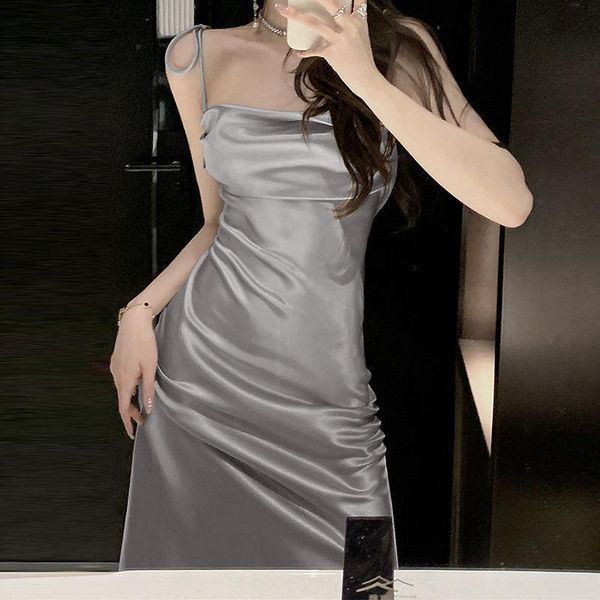 casual dresses silk lace suspender dress for children's summer 2021 slim french, Black;gray
casual dresses silk lace suspender dress for children's summer 2021 slim french, Black;gray