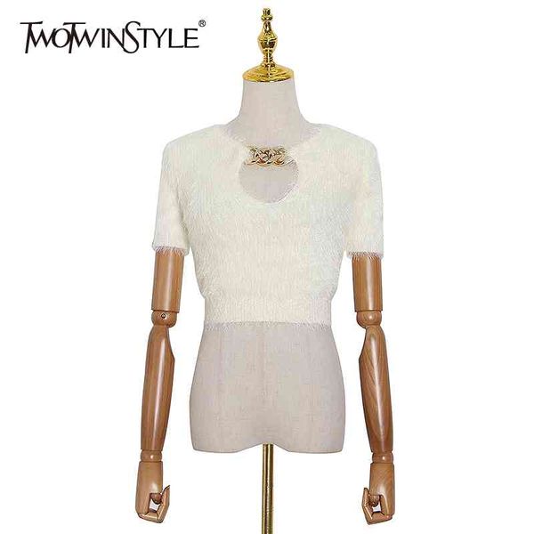 hollow out patchwork chain chic for women v neck short sleeve slim t shirt female fashion clothes 210524, White
hollow out patchwork chain chic for women v neck short sleeve slim t shirt female fashion clothes 210524, White