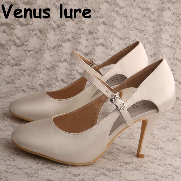 dress shoes mary jane wedding women round toe ivory satin bride high heel, Black
dress shoes mary jane wedding women round toe ivory satin bride high heel, Black