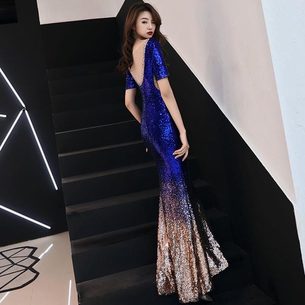 party dresses beautiful mermaid black sequin evening half sleeve dress plus size women formal gowns suknia wieczorowa, White;black
party dresses beautiful mermaid black sequin evening half sleeve dress plus size women formal gowns suknia wieczorowa, White;black