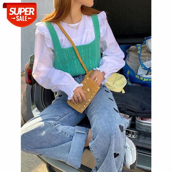 college style vest knitting collocation white wood ear shirt two-piece female trendy #qp26
college style vest knitting collocation white wood ear shirt two-piece female trendy #qp26