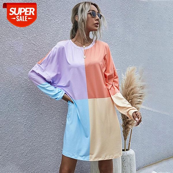 Fashion Autumn Winter Patchwork Color Dress Women 2020 New Casual O Neck High Waist Lady Loose Dress Female #6c88, White;black
Fashion Autumn Winter Patchwork Color Dress Women 2020 New Casual O Neck High Waist Lady Loose Dress Female #6c88, White;black