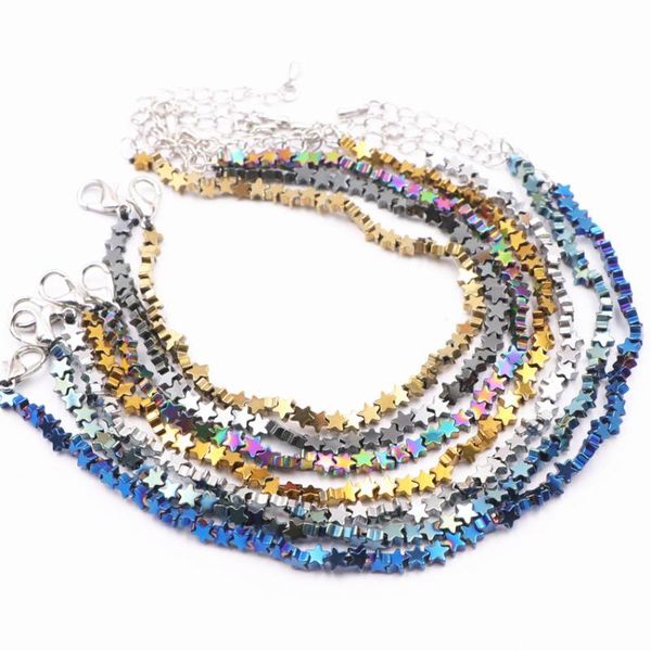 charm bracelets wholesale natural stone charms bracelet multi star pentagram men's bangle hematite beads for women jewelry 7.5"a88, Golden;silver
charm bracelets wholesale natural stone charms bracelet multi star pentagram men's bangle hematite beads for women jewelry 7.5"a88, Golden;silver