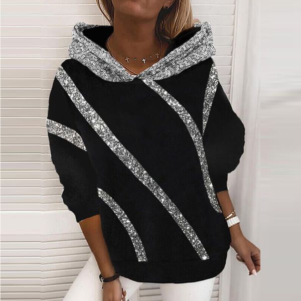 fashion women sequin glitter hooded sweatshirt winter long sleeve pocket pullover autumn casual heart print harajuku hoodie, White
fashion women sequin glitter hooded sweatshirt winter long sleeve pocket pullover autumn casual heart print harajuku hoodie, White