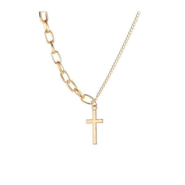 pendant necklaces kpop simple cross asymmetric chain necklace for women fashion statement aesthetic accesories jewelry neck chains, Silver
pendant necklaces kpop simple cross asymmetric chain necklace for women fashion statement aesthetic accesories jewelry neck chains, Silver