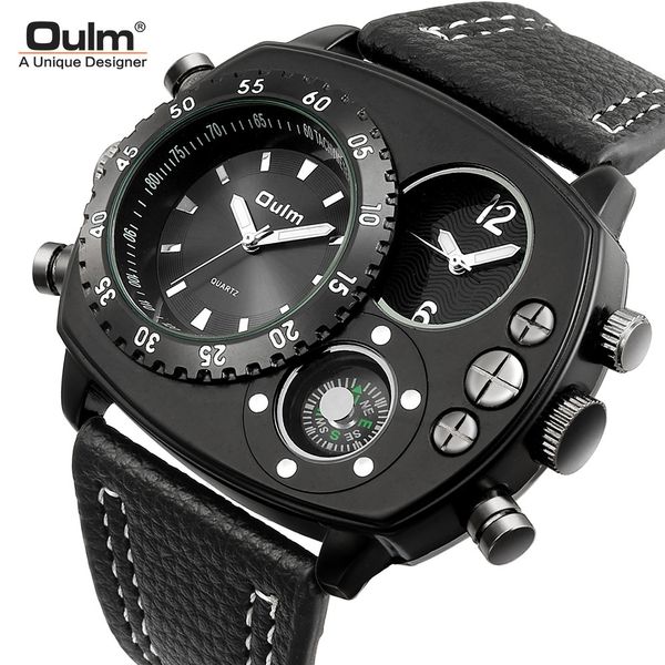 watch oulm double time zone fashion men es quartz tiktok, leather shaking large dial male, Slivery;brown
watch oulm double time zone fashion men es quartz tiktok, leather shaking large dial male, Slivery;brown