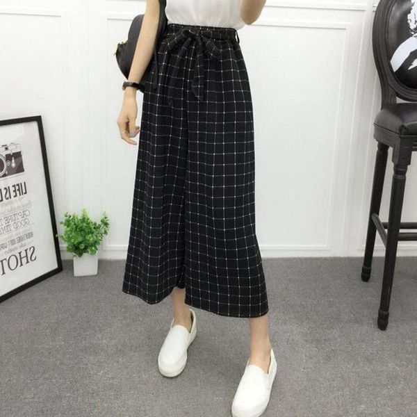 women's pants & capris ankle-length high elastic waist striped casual loose female woman wide leg trousers, Black;white
women's pants & capris ankle-length high elastic waist striped casual loose female woman wide leg trousers, Black;white