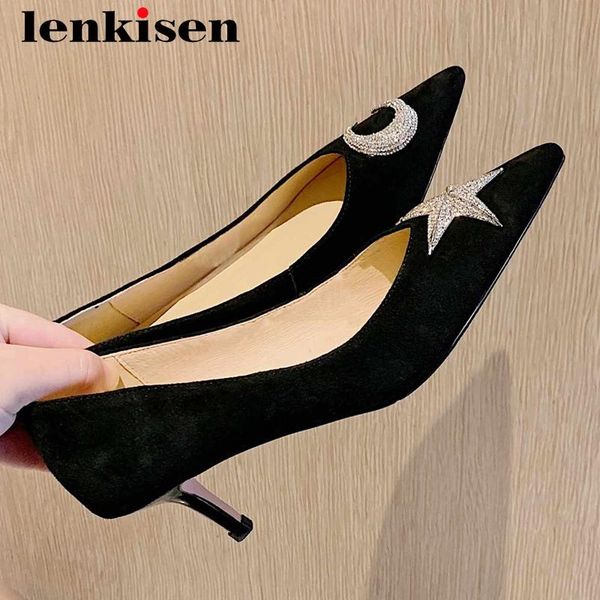 dress shoes lenkisen 2021 spring full grain leather nightclub pointed toe thin high heel slip on elegant ladies women pumps l59, Black
dress shoes lenkisen 2021 spring full grain leather nightclub pointed toe thin high heel slip on elegant ladies women pumps l59, Black