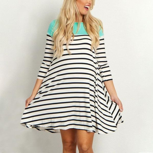 maternity dresses breastfeeding clothes nursing dress women fashion 3/4 sleeve striped print for vestido lactancia, White
maternity dresses breastfeeding clothes nursing dress women fashion 3/4 sleeve striped print for vestido lactancia, White
