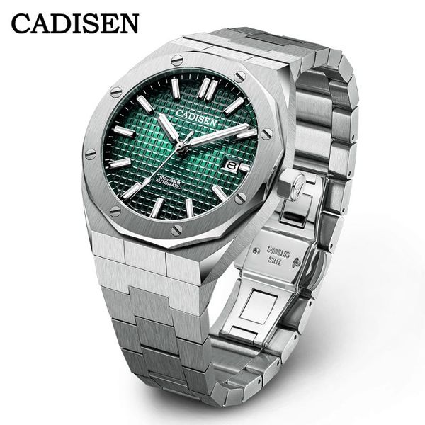 wristwatches cadisen men mechanical automatic watch for nh35a sapphire glass 100m waterproof, Slivery;brown
wristwatches cadisen men mechanical automatic watch for nh35a sapphire glass 100m waterproof, Slivery;brown
