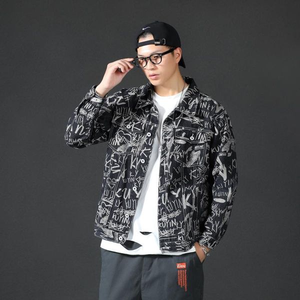 men's vests 2021 autumn and winter product denim jacket black trend graffiti youth casual cotton tide brand loose, Black;white
men's vests 2021 autumn and winter product denim jacket black trend graffiti youth casual cotton tide brand loose, Black;white