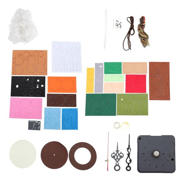 wall clocks 1 set diy fabric clock material kit forest art craft supplies