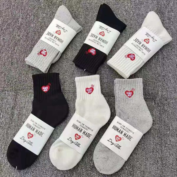 autumn and winter socks with towel bottom wfoi, Black