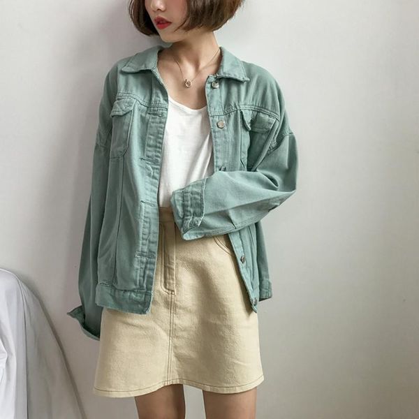 women's jackets korean autumn vintage lapel casual bf safari style loose full lantern sleeve coats and women armygreen streetwear, Black;brown
women's jackets korean autumn vintage lapel casual bf safari style loose full lantern sleeve coats and women armygreen streetwear, Black;brown