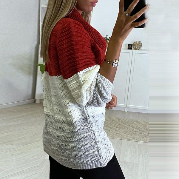 women's sweaters vintage sweater turtleneck long sleeve loose chunky knitted pullover jumper pull femme#30, White;black
women's sweaters vintage sweater turtleneck long sleeve loose chunky knitted pullover jumper pull femme#30, White;black