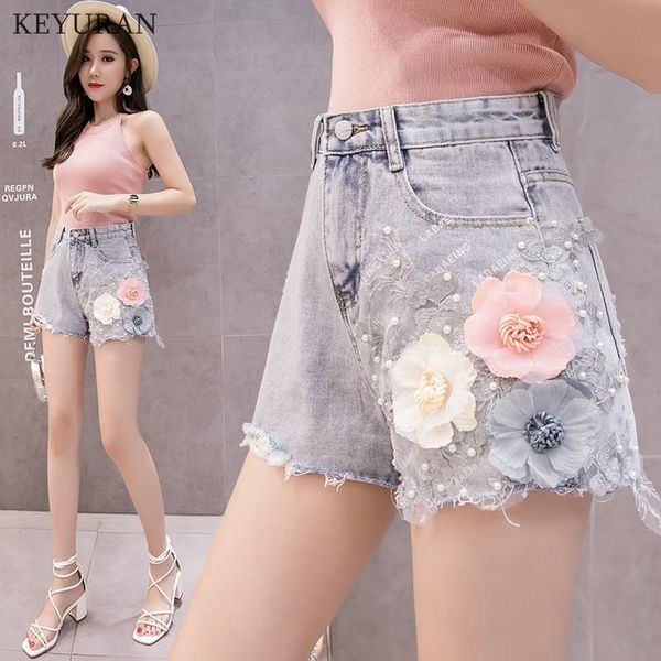 women's shorts summer casual flower beaded denim women high wais embroidery slim all-match jeans female l3388, White;black
women's shorts summer casual flower beaded denim women high wais embroidery slim all-match jeans female l3388, White;black