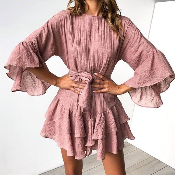 casual dresses long sleeve ruffle dress women white elegant summer beach fashion ladies bohemian lace up mini party vestidos 2021, Black;gray
casual dresses long sleeve ruffle dress women white elegant summer beach fashion ladies bohemian lace up mini party vestidos 2021, Black;gray