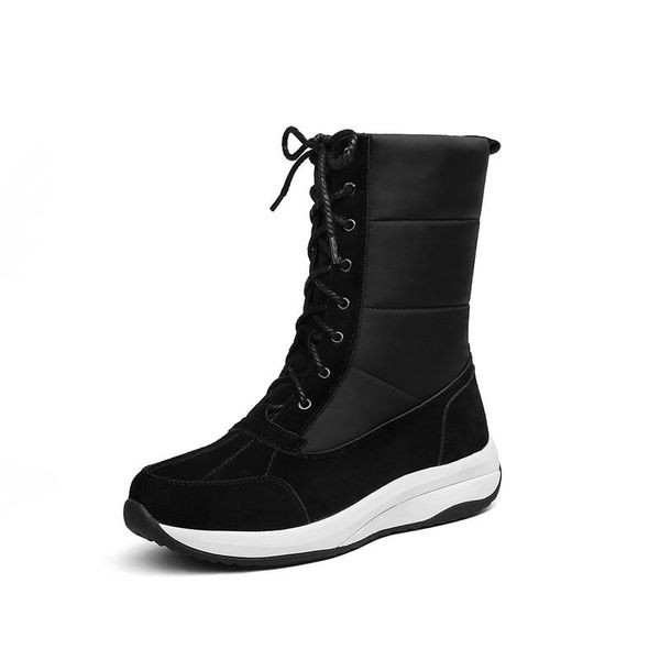 boots snow women cow suede leather winter warm shoes wedges heels ankle female fur platforms woman, Black
boots snow women cow suede leather winter warm shoes wedges heels ankle female fur platforms woman, Black