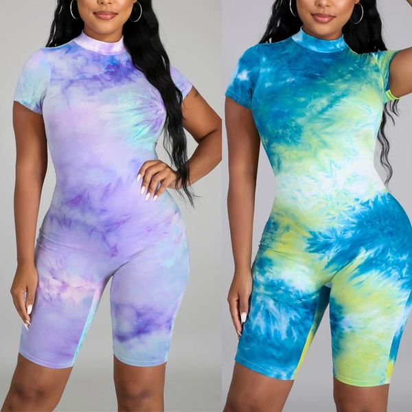 women's jumpsuits & rompers women fashion tie dye short sleeve turtleneck playsuit lady spring autumn sport casual skinny fit bodycon o, Black;white
women's jumpsuits & rompers women fashion tie dye short sleeve turtleneck playsuit lady spring autumn sport casual skinny fit bodycon o, Black;white