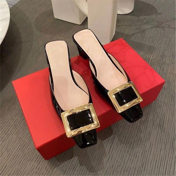 sandals kmeioo classic square toe mule buckle mules slip-on slides summer fashion shoes for casual, Black
sandals kmeioo classic square toe mule buckle mules slip-on slides summer fashion shoes for casual, Black