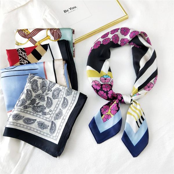 scarves 70 small square scarf silk women's fashion professional temperament hair band, Blue;gray
scarves 70 small square scarf silk women's fashion professional temperament hair band, Blue;gray