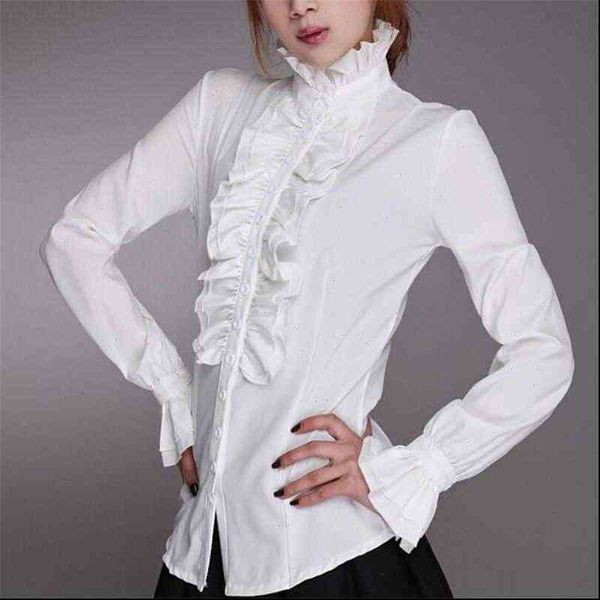 fashion victorian womens shirt blouses women ol office ladies white high neck frilly ruffle cuffs shirts female blouse
fashion victorian womens shirt blouses women ol office ladies white high neck frilly ruffle cuffs shirts female blouse