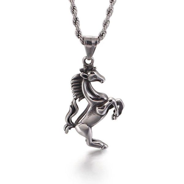 pendant necklaces stainless steel running horse necklace men hip hop animal colar masculino jewelry, Silver
pendant necklaces stainless steel running horse necklace men hip hop animal colar masculino jewelry, Silver