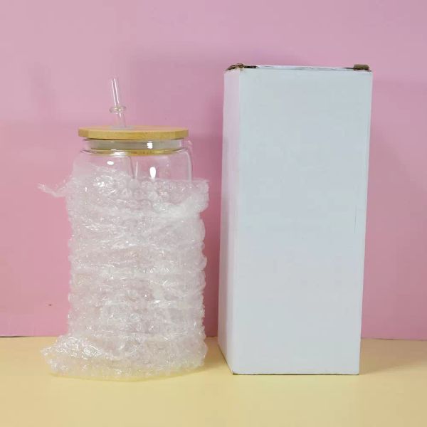 12oz 16oz 25oz sublimation thickened glass mugs heat transfer glass cola clear and matte cans beverage juice cups with straws wooden lids
12oz 16oz 25oz sublimation thickened glass mugs heat transfer glass cola clear and matte cans beverage juice cups with straws wooden lids