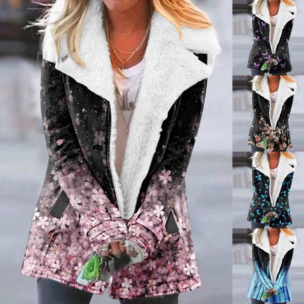 women's jackets overcoat warm winter lapel printed single-breasted long sleeve plus size outwear coat jacket with pocket, Black;brown
women's jackets overcoat warm winter lapel printed single-breasted long sleeve plus size outwear coat jacket with pocket, Black;brown