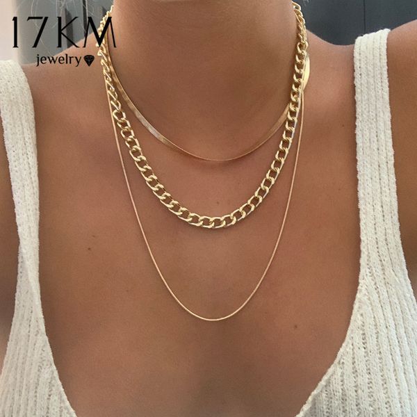 necklaces pendants 17km vintage multi-layer chain for women trendy multilayered gold snake choker 2021 jewelry party, Silver
necklaces pendants 17km vintage multi-layer chain for women trendy multilayered gold snake choker 2021 jewelry party, Silver