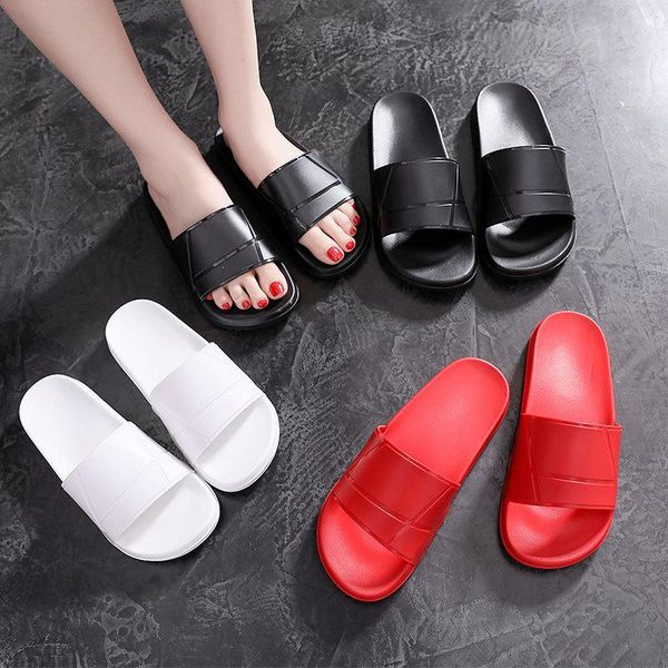 year bathroom slippers women's red non-slip outdoor couples home shoes sandals men, Black
year bathroom slippers women's red non-slip outdoor couples home shoes sandals men, Black