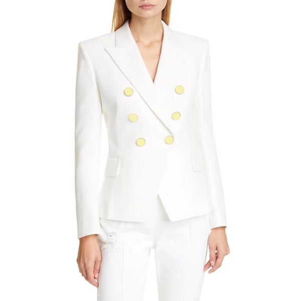 women's suits & blazers fashion womens jackets double-breasted slim jacket buckles blazer retro collar outwear coat for women s, White;black
women's suits & blazers fashion womens jackets double-breasted slim jacket buckles blazer retro collar outwear coat for women s, White;black