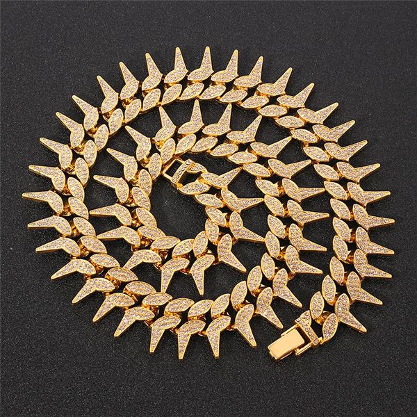 hip hop heavy metal jewelry 2021 bijouterie 23mm full rhinestone iced out cuban thorns chain bracelets necklace chokers, Golden;silver
hip hop heavy metal jewelry 2021 bijouterie 23mm full rhinestone iced out cuban thorns chain bracelets necklace chokers, Golden;silver