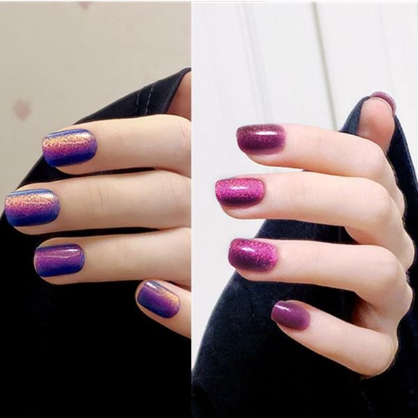 false nails 24 pcs detachable press on full cover square gradient medium short length coffin fake cat eye, Red;gold
false nails 24 pcs detachable press on full cover square gradient medium short length coffin fake cat eye, Red;gold