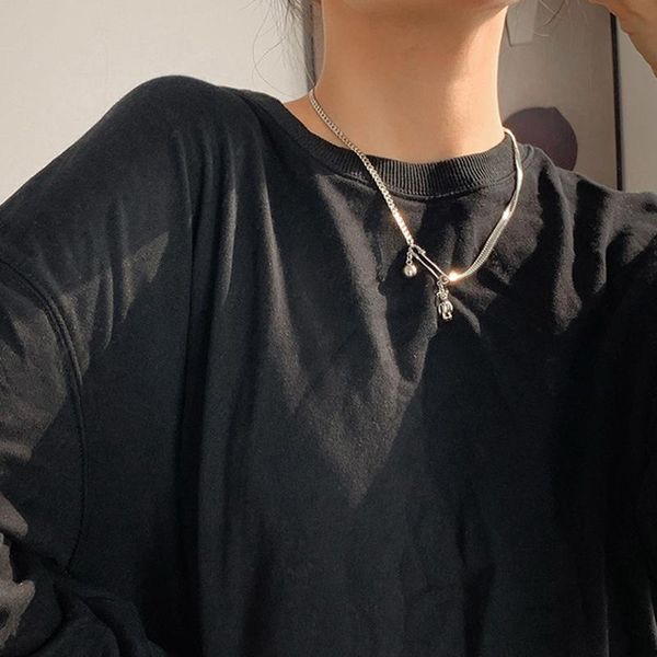 chokers creative safety pin necklace for women personality paperclip clavicle chain jewelry gift, Golden;silver
chokers creative safety pin necklace for women personality paperclip clavicle chain jewelry gift, Golden;silver