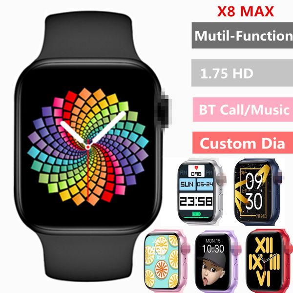 2021 original x8 max smart watch 1.75inch custom dia bt call sports sleep monitor heart-rate men woman iwo smartwatch pk iwo13, Slivery;brown
2021 original x8 max smart watch 1.75inch custom dia bt call sports sleep monitor heart-rate men woman iwo smartwatch pk iwo13, Slivery;brown