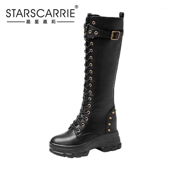 autumn and winter plush fur boots women's thick bottom lace up high leather korean rivet shoes1, Black
autumn and winter plush fur boots women's thick bottom lace up high leather korean rivet shoes1, Black