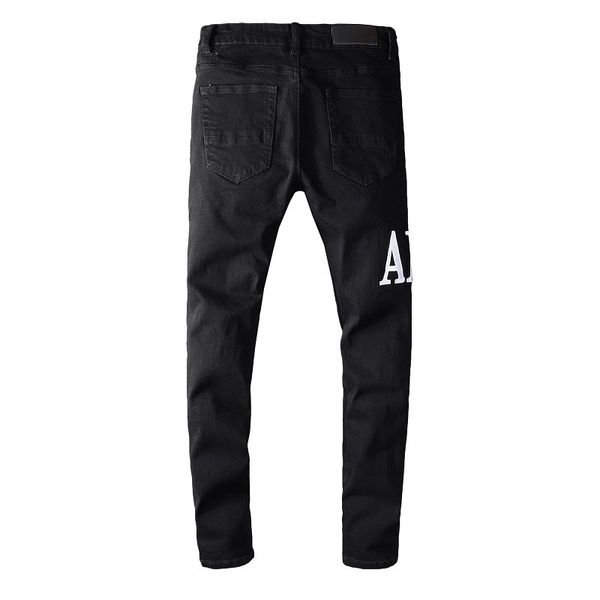 luxurys designer mens jeans mark slim-leg patch vintage hole fashion biker causal hip hop denim pants size 29-40, Blue
luxurys designer mens jeans mark slim-leg patch vintage hole fashion biker causal hip hop denim pants size 29-40, Blue