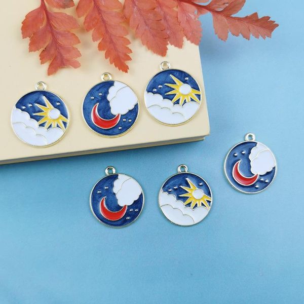 charms 10pcs alloy drip oil sun moon starry sky series circle tag pendant diy bracelet accessory designer for bracelets, Bronze;silver
charms 10pcs alloy drip oil sun moon starry sky series circle tag pendant diy bracelet accessory designer for bracelets, Bronze;silver