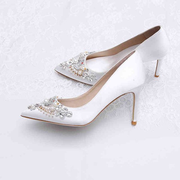 sandals 2021 spring light luxury bridal gown wedding shoes white stiletto pointed toe shallow mouth pearl women's singl, Black
sandals 2021 spring light luxury bridal gown wedding shoes white stiletto pointed toe shallow mouth pearl women's singl, Black