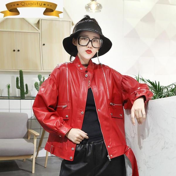 jacket genuine women leather 2021 plus size sheeskin coat female biker motorcycle clothes casual korean kj7701 women's & faux, Black
jacket genuine women leather 2021 plus size sheeskin coat female biker motorcycle clothes casual korean kj7701 women's & faux, Black