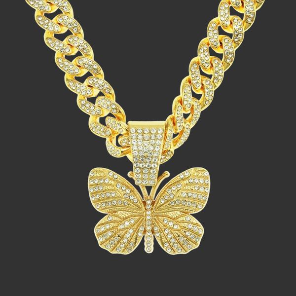 pendant necklaces fashion iced out cuban link chain butterfly necklace for men women jewelry female aesthetic streetwear hip hop, Silver
pendant necklaces fashion iced out cuban link chain butterfly necklace for men women jewelry female aesthetic streetwear hip hop, Silver