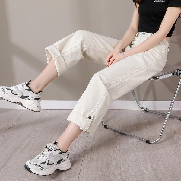 women's jeans high waist fashion female chic crimping straight jean pants woman korean loose denim trousers for girls, Blue
women's jeans high waist fashion female chic crimping straight jean pants woman korean loose denim trousers for girls, Blue