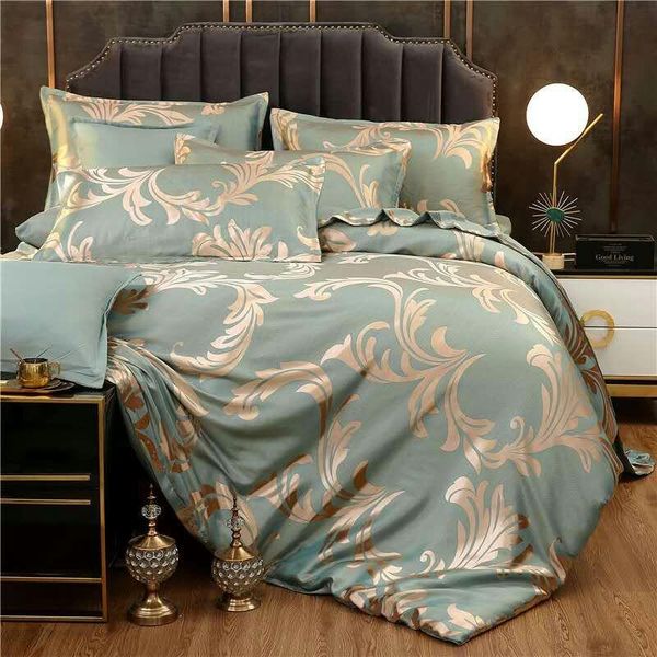 sliver gold luxury silk satin jacquard duvet cover bedding set king size embroidery bed sheet/fitted sheet sets
sliver gold luxury silk satin jacquard duvet cover bedding set king size embroidery bed sheet/fitted sheet sets