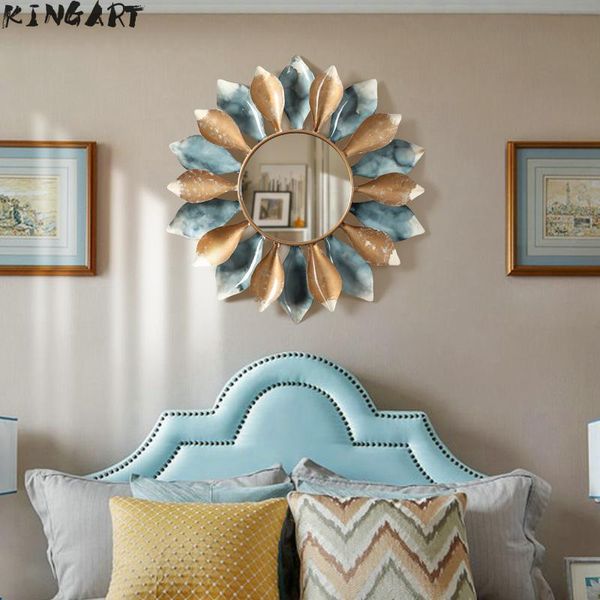 mirrors antique wall mirror creative leaf round living room home decor design vintage brief style metal modern 73x73cm
mirrors antique wall mirror creative leaf round living room home decor design vintage brief style metal modern 73x73cm