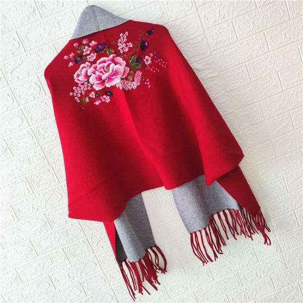 scarves cashmere pashmina women autumn winter ponchos and capes female warm tassel cloak lady all-match thick blanket shawls, Blue;gray
scarves cashmere pashmina women autumn winter ponchos and capes female warm tassel cloak lady all-match thick blanket shawls, Blue;gray